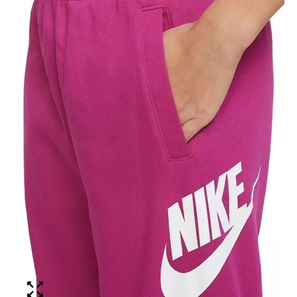Nike Sportswear Club Jogger Kit Big Kids Club Fleece Pants - Fireberry/ white XL